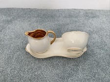 Crown Devon cream and sugar