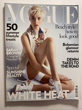 Vogue Magazine - UK - June 2008 - AGYNESS DEYN Cover - White Heart