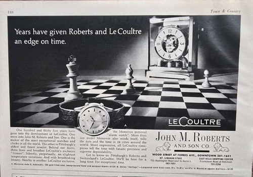 1968 lecoultre clock - 1968,