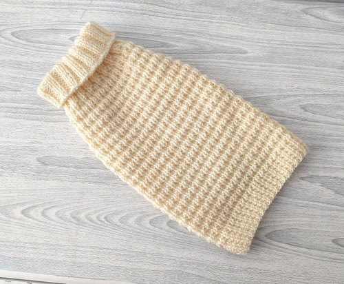 Hand knitted small dog jumper - knitted,