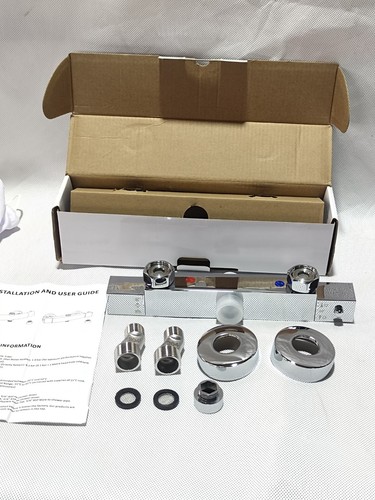 Square thermostatic shower bar - square,