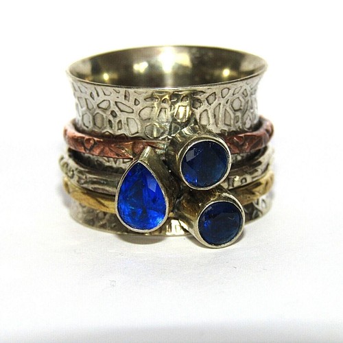 Silver plated gemstone - , spinner