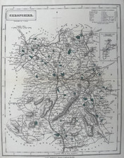 1832 Antique map : Shropshire