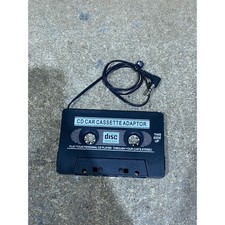 Black Car Cassette Audio Adapter Wired 3.5mm AUX Jack CD Phone Radio Converter