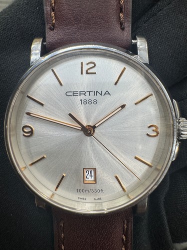 Certina caimano white dial - ds,