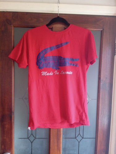 Lacoste shirt red small - lacoste,