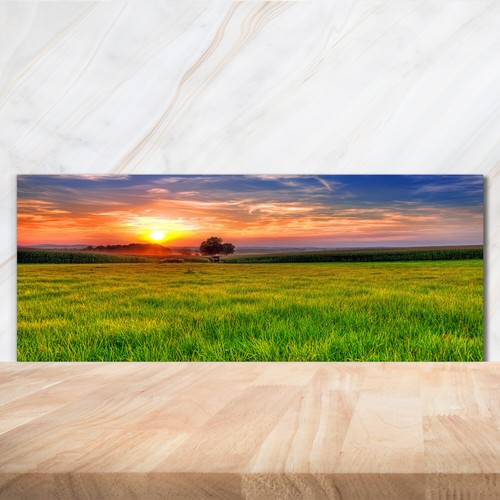 Kitchen glass splashback - kitchen,