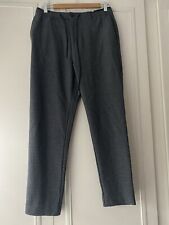 Zara Ladies Smart Jogger trousers Grey check size M cropped