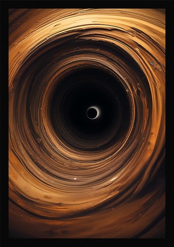 Intimate black hole framed - hole,