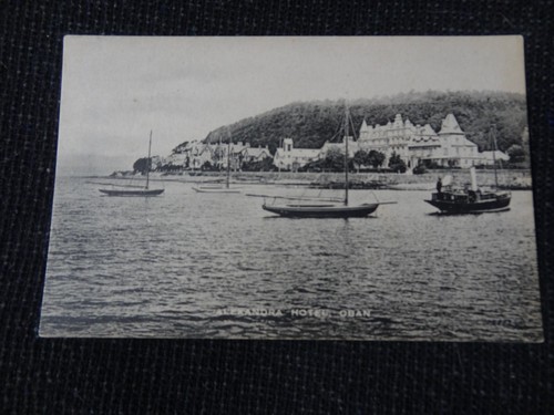Alexandra hotel oban postcard - hotel,