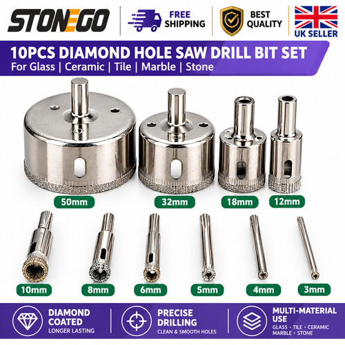 10pcs diamond hole saw drill - diamond,