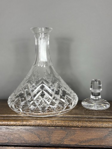 Vintage cut crystal decanter - cut,