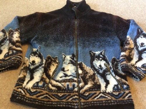 Iconic wolf fleece - iconic, blue