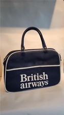 Original Vintage 1970's British Airways Flight Bag in Good Cosmetic Condition