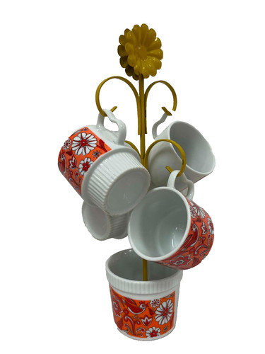 Vtg 1970s mug tree set - vtg,