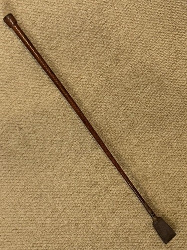 Vintage brown plaited leather - brown,