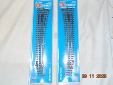 Peco SL-386 and SL-387 Curved points. N gauge