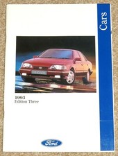 1992-93 FORD CARS Brochure inc
