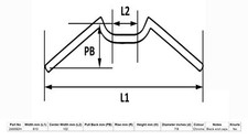 Handlebar 7/8" Dropbar 4"