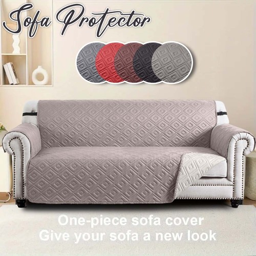 Quilted sofa cover furniture - cover,