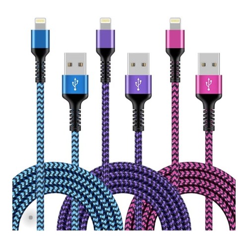 Iphone charger 3pack 6ft 8m - iphone, charger,