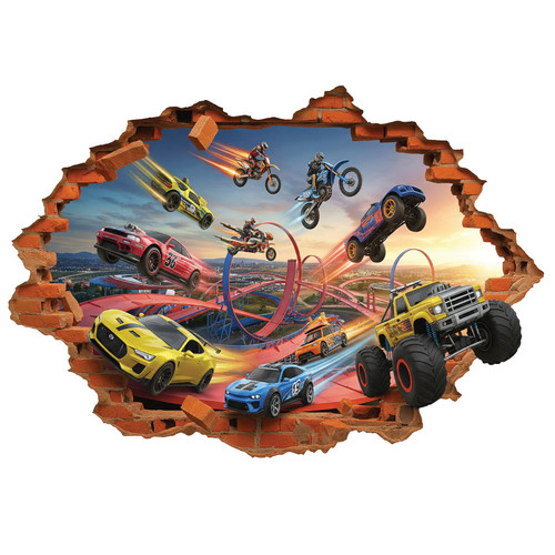 Racing cars wall sticker - racing,