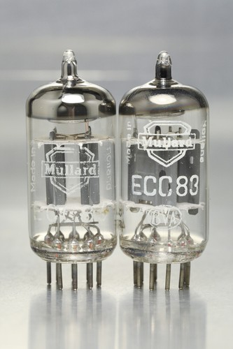Mullard ecc83 valves tubes - 2x,