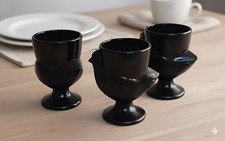 Vintage French Black Glass