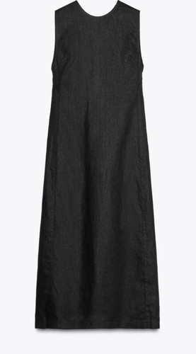 Zara black midi dress size - zara,