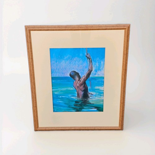 Spear fisherman pastil - fisherman,