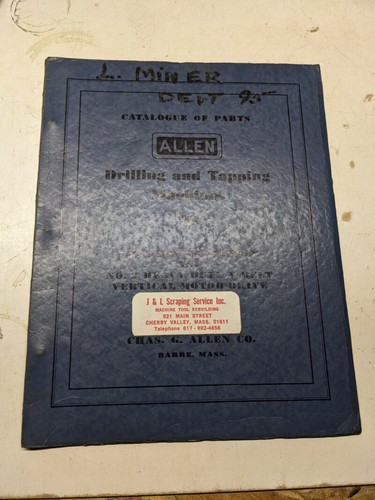 Allen drilling tapping machine - allen,
