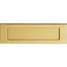 VICTORIAN LETTER PLATE 102 X 305 MM (12" x 4") - Polished Brass From Dale