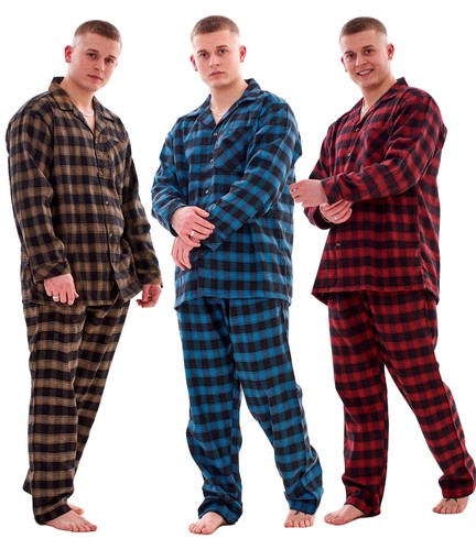 Mens brushed cotton pyjama - mens,