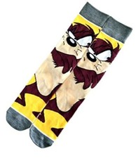 Taz Tasmanian Devil Animated Cartoon Funny Retro Costume Adult Socks