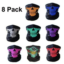 8 Pcs Ghost Biker Skull Hood