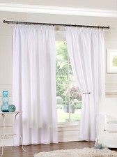 Lined Voile Curtains for Windows Semi Transparent Sheer Day Curtain - Aalia TT