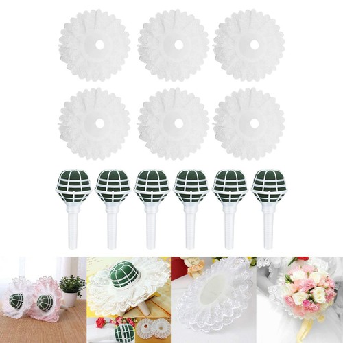 Bouquet holder with lace - holder,