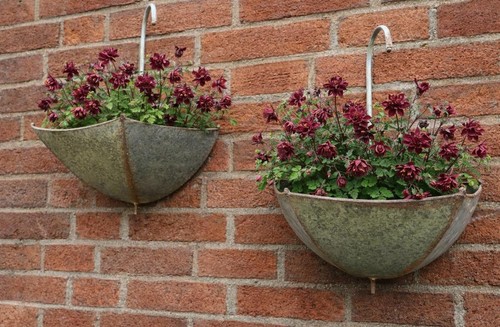 Pair metal umbrella wall - pair,