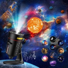 Planetarium Starry Sky Projector 4K HD Timer Off Control & 8-Colour Night Light