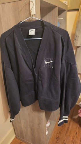 Nike black fleece embroidered - black,