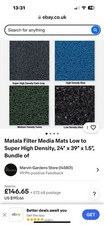 Matala Filter Media.  Koi, Pond Japanese Matting, Jap Matt, 30 Sheets Rrp £146