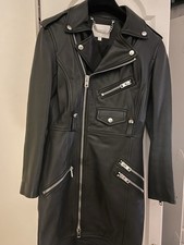 Miss Sixty Vintage “Biker Style” Leather Mini Dress
