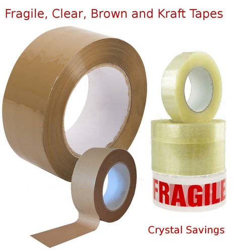 Brown clear fragile kraft - brown,