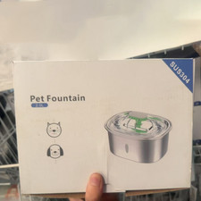 Stainless Steel Pet Water Dispenser (Fountain Style) for Cats & Dogs