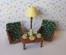 Table & Chairs lounge tea room set  1:16th scale dolls house furniture modern UH