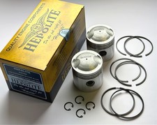 Triumph 650cc Hepolite Pistons +040 – T120 Bonneville (1959–75), Pair with Rings