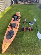 Ocean Kayak Torque trident prowler Lithium Battery Paddle And C Tug Trolley.