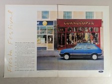Ford Fiesta Festival 2 Original 19888 Paper Magazine Advert Double Page