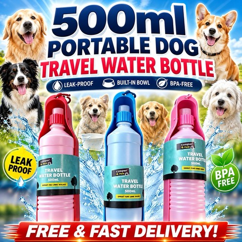 500ml dog travel - 500ml, water