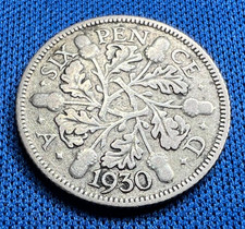 Sixpence Coin 1922 to 1936